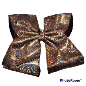 Shimmery Silver Hair Bow